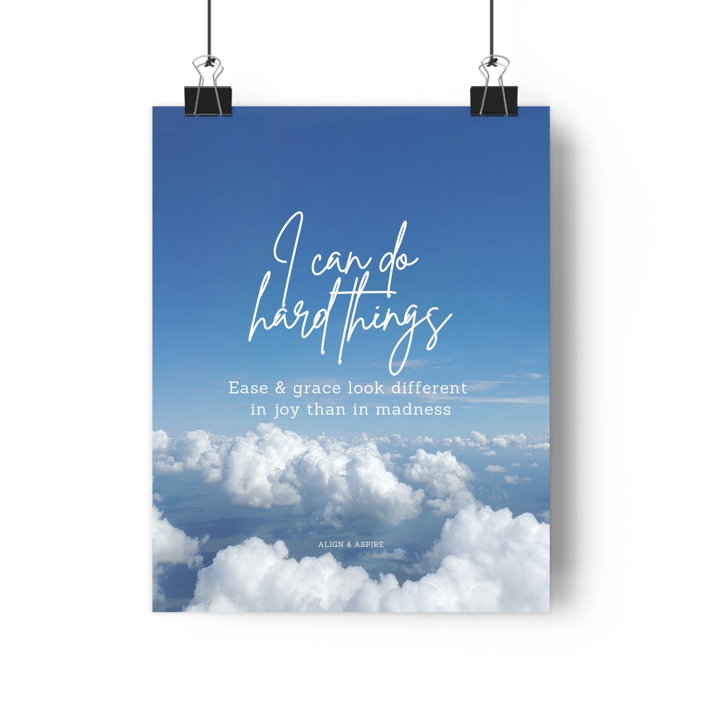 I Can Do Hard Things (Sky) Print